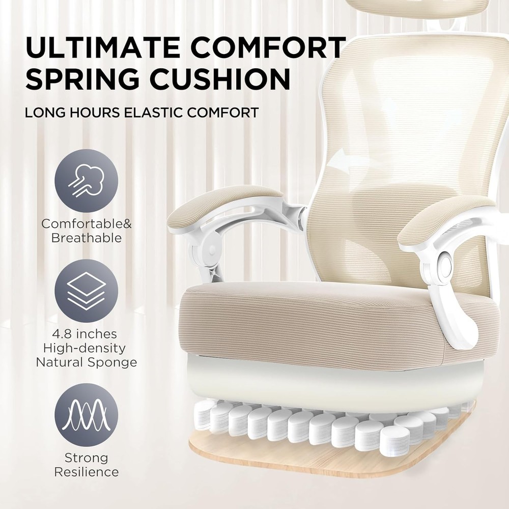 Reclining Office Chair with Footrest