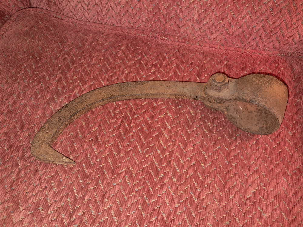 Vintage Logging Cant Hook Head, Lumberjack Rustic Decor Log