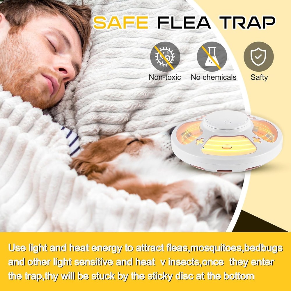 Flea Traps for Inside Hanging Flea Light Traps Bug Moth Mosquito Killer Lamp