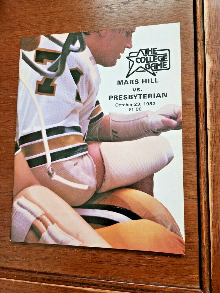 1982 MARS HILL vs PRESBYTERIAN Football Program October 23, 1982