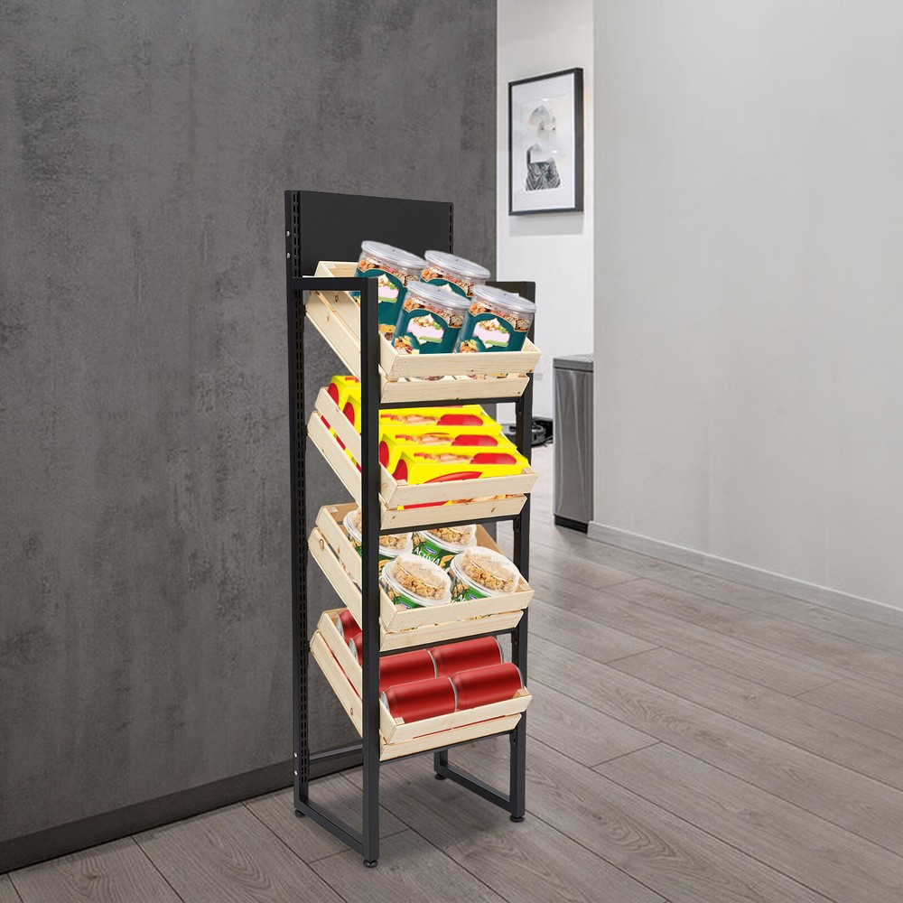 Retail Display Rack Metal Wire Snack Candy Display Stand Kitchen Organizer