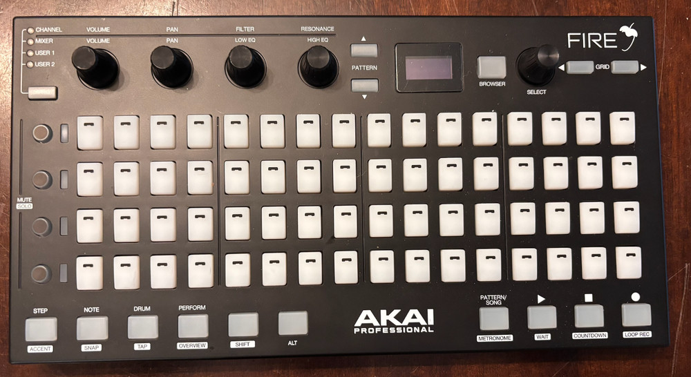 EUC Akai Professional Fire USB Midi Pad Controller- Designed specifically for FL