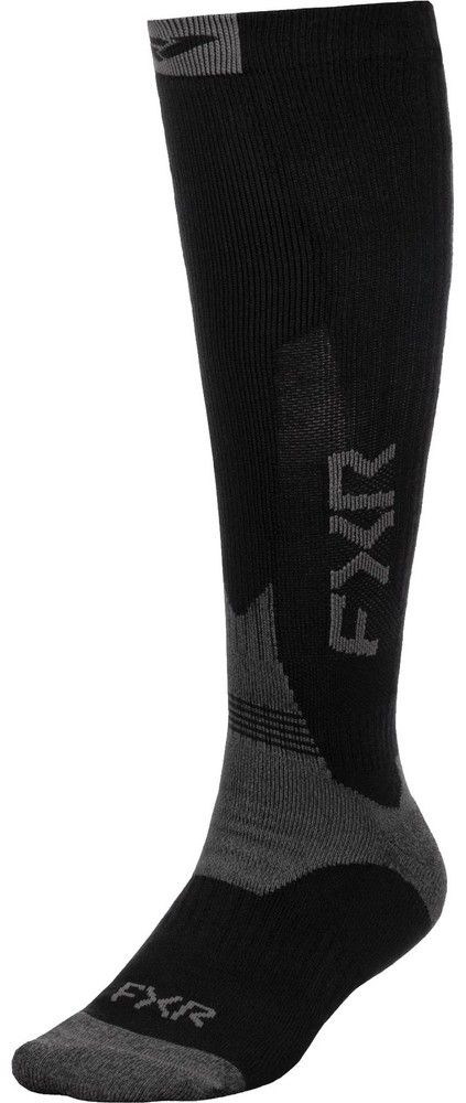 FXR Boost Performance Socks (2-Pack) Black/Charcoal