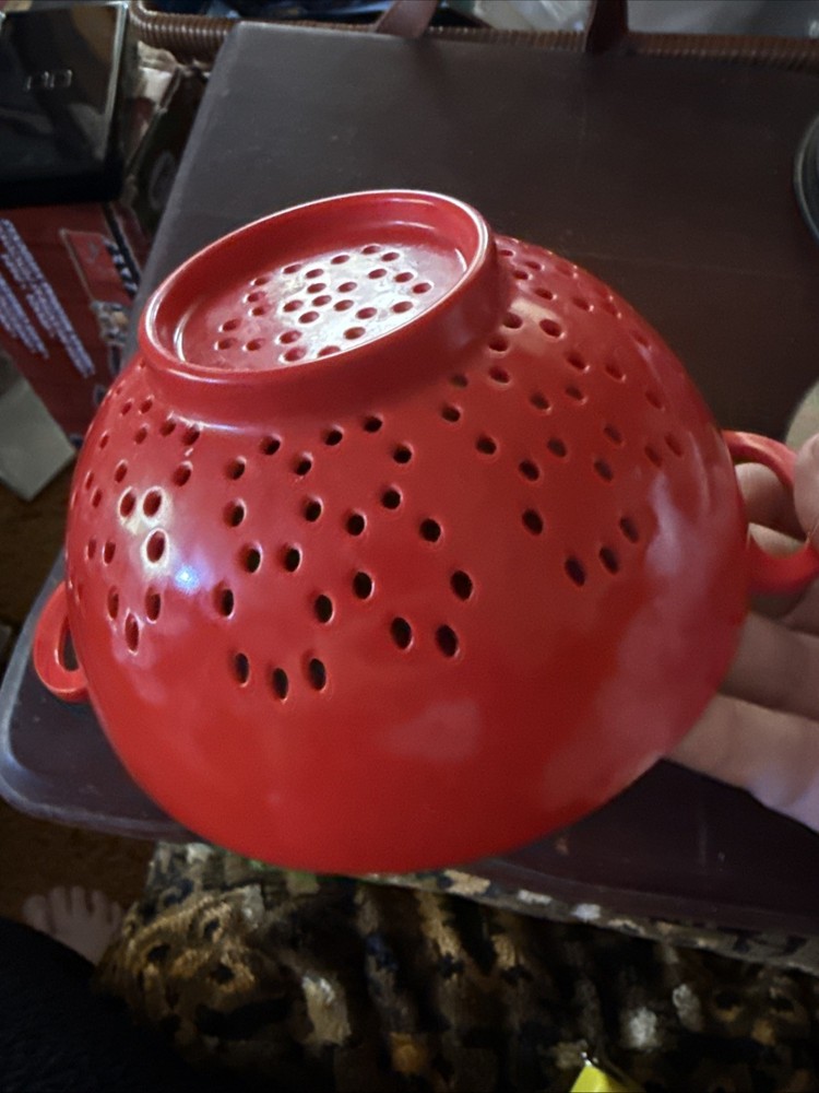 CULINARY ELEMENTS RED COLANDER 100% MELAMINE
