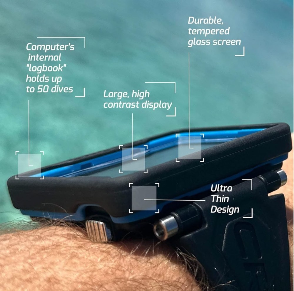 CRESSI Raphael - Unisex Diving Computer with Large Rectangular Screen...