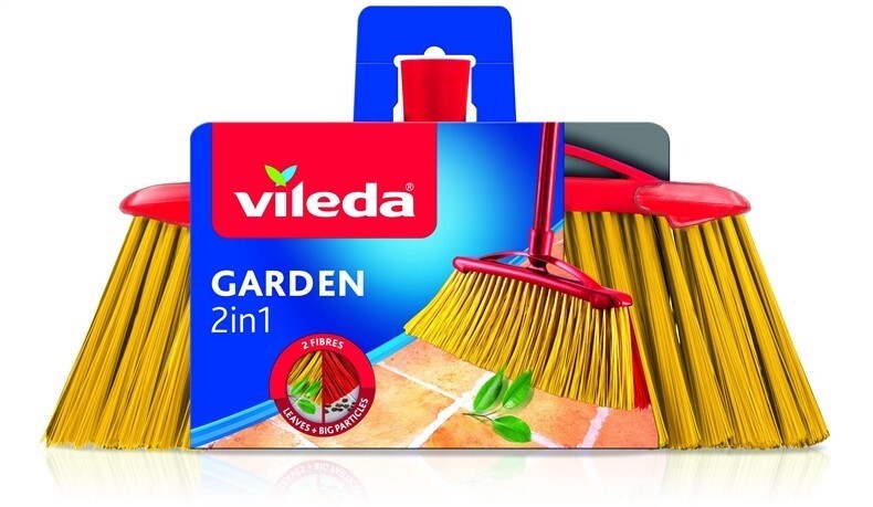 Floor Sweeping Brush Vileda, Red/Yellow