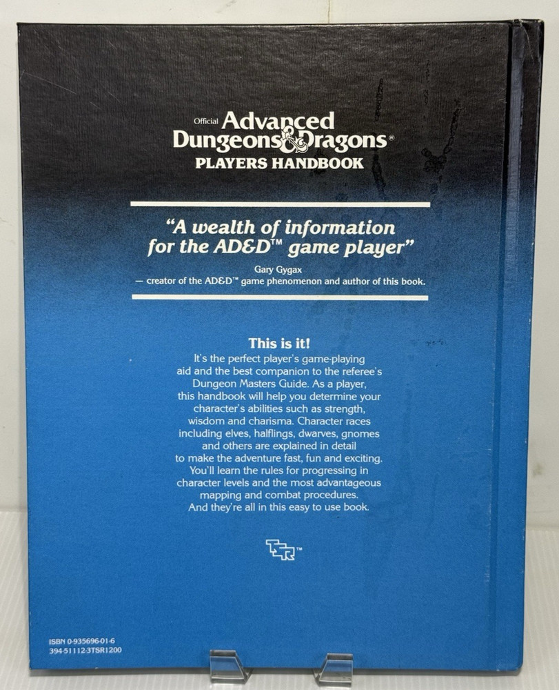 Advanced Dungeons and Dragons Players Handbook Guide Record Sheets & Gallery....
