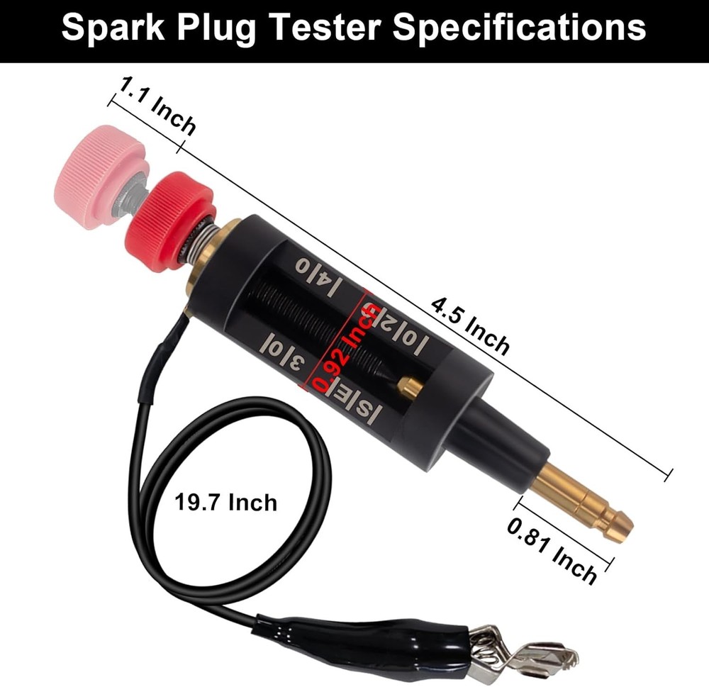 In Line Spark Plug Tester Ignition System Coil Engine Auto Diagnostic Test Tool