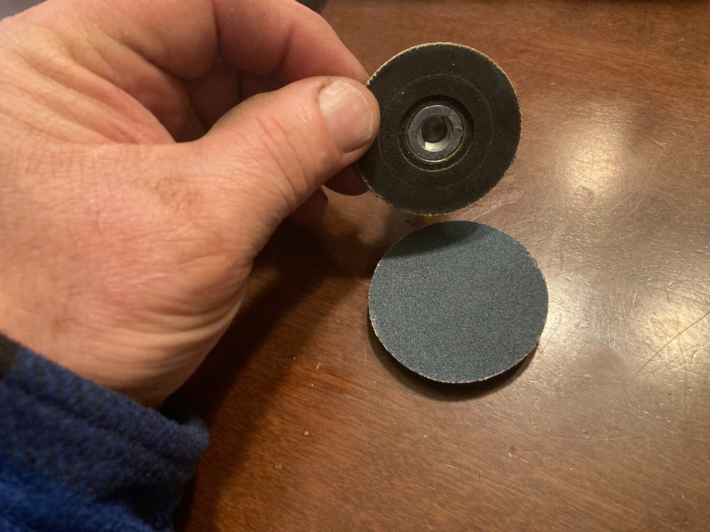 1 Quick Change TR Medium Disc Pad x/TA4 and 120 grit pad 2"
