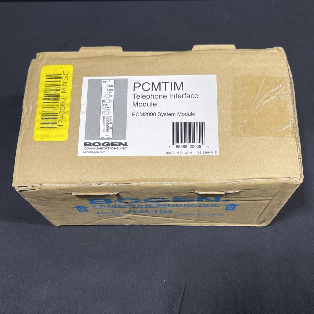 Bogen PCM-TIM Telephone Interface Module for PCM2000 System, TIM, PCM-TIM