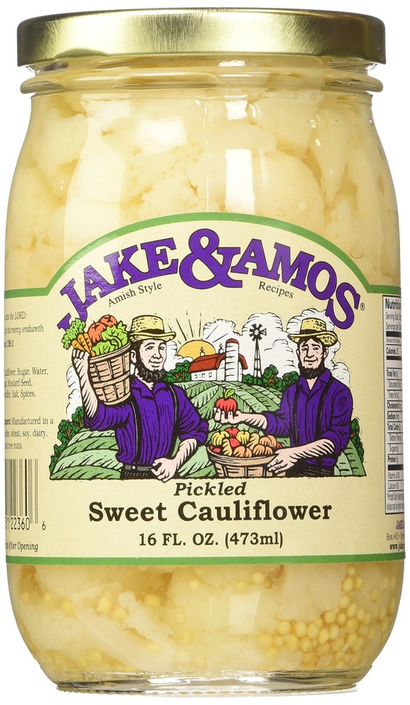 Pickled Sweet Cauliflower, 16 Oz. Jar (Pack of 2)