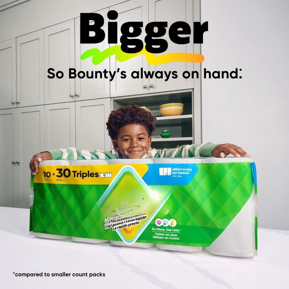 Paper Towels Select-A-Size White, 6 Triple Rolls, 123 Sheets Per Roll