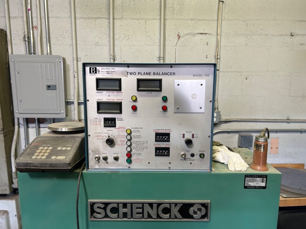 Schenck Single Plane Vertical Balancer with Drill Press