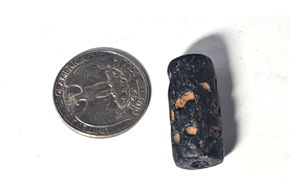 Ancient Black Steatite Dot Pattern Cylindical Seal Lot Uruk