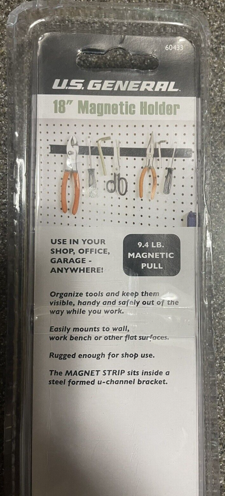 U.S. GENERAL 18 in. Magnetic Tool Holder