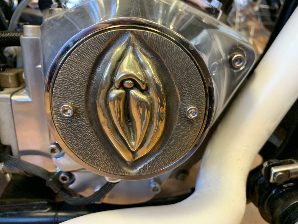 Harley-Davidson SHOVELHEAD, EVOLUTION,Sportster point cover, SOLID BRASS
