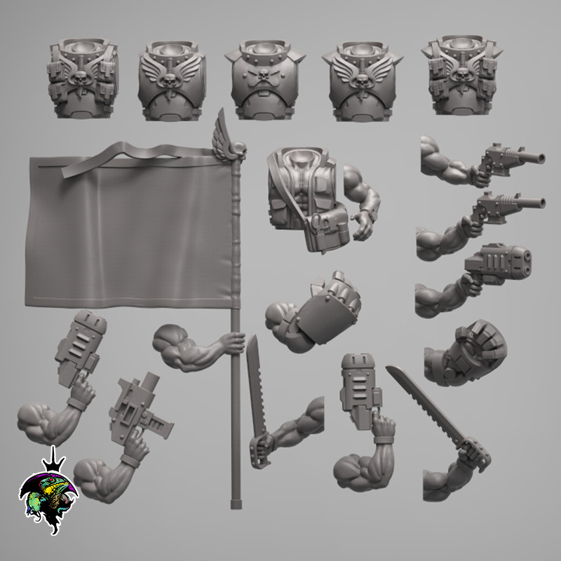 Spacenam Command Squad Kit Jungle Fighters Reptilian Overlords