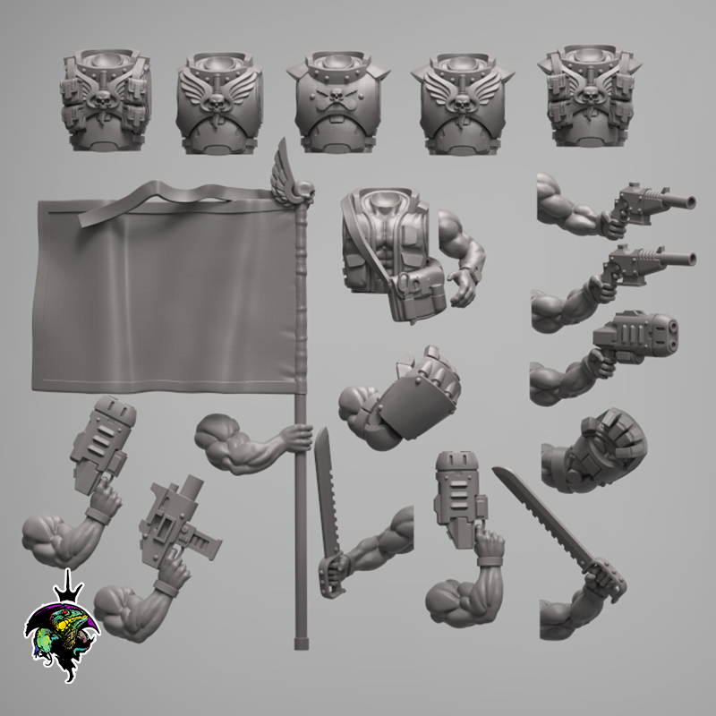 Spacenam Command Squad Kit Jungle Fighters Reptilian Overlords