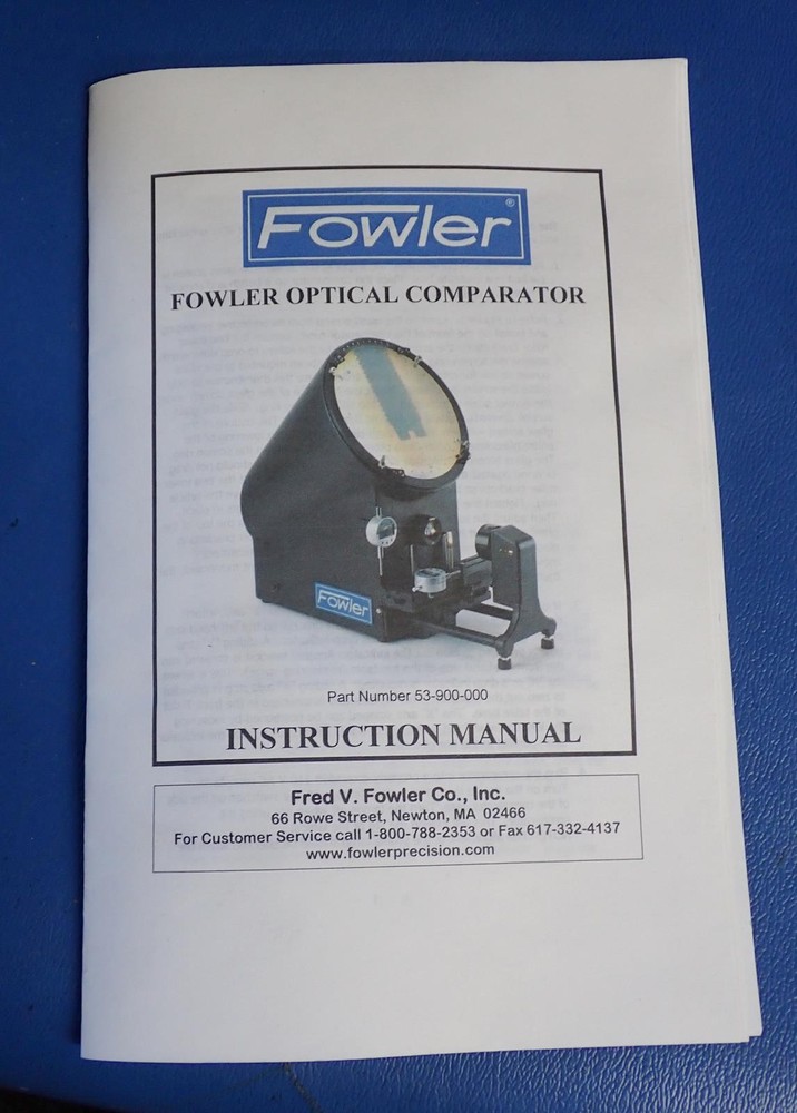 FOWLER 53-900-000 12" Basic Benchtop Optical Comparator w/ AC Power Cord