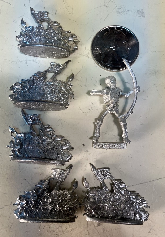 Warmaster Undead Skeleton Banner X4