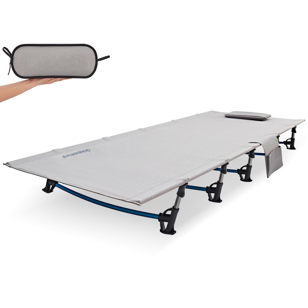 Ultralight Folding Camping Cot, Extra Long Backpack Lightweight Camping Cots ...