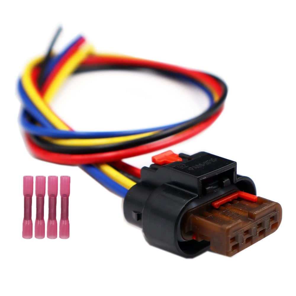 4Way Radiator Shutter Actuator Connector Harness Compatible with Cadillac ATS...