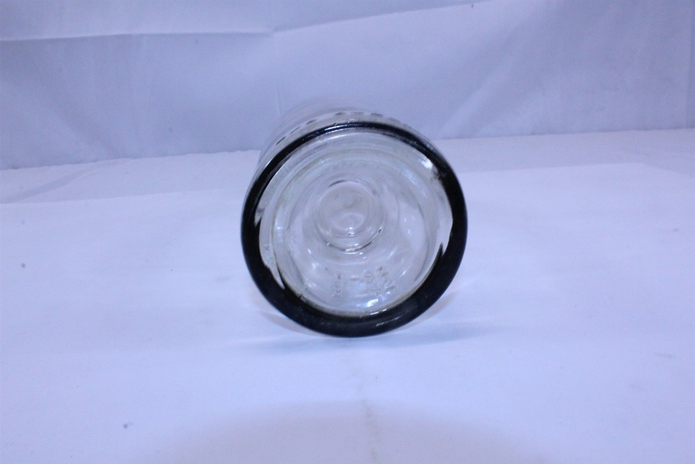 Bottle Clear Glass with Cork Stopper 4/5 Quart Vintage