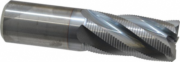 Accupro 1" Diam, Fine Pitch, 2" LOC, 5 Flute Solid Carbide Roughing Square En...