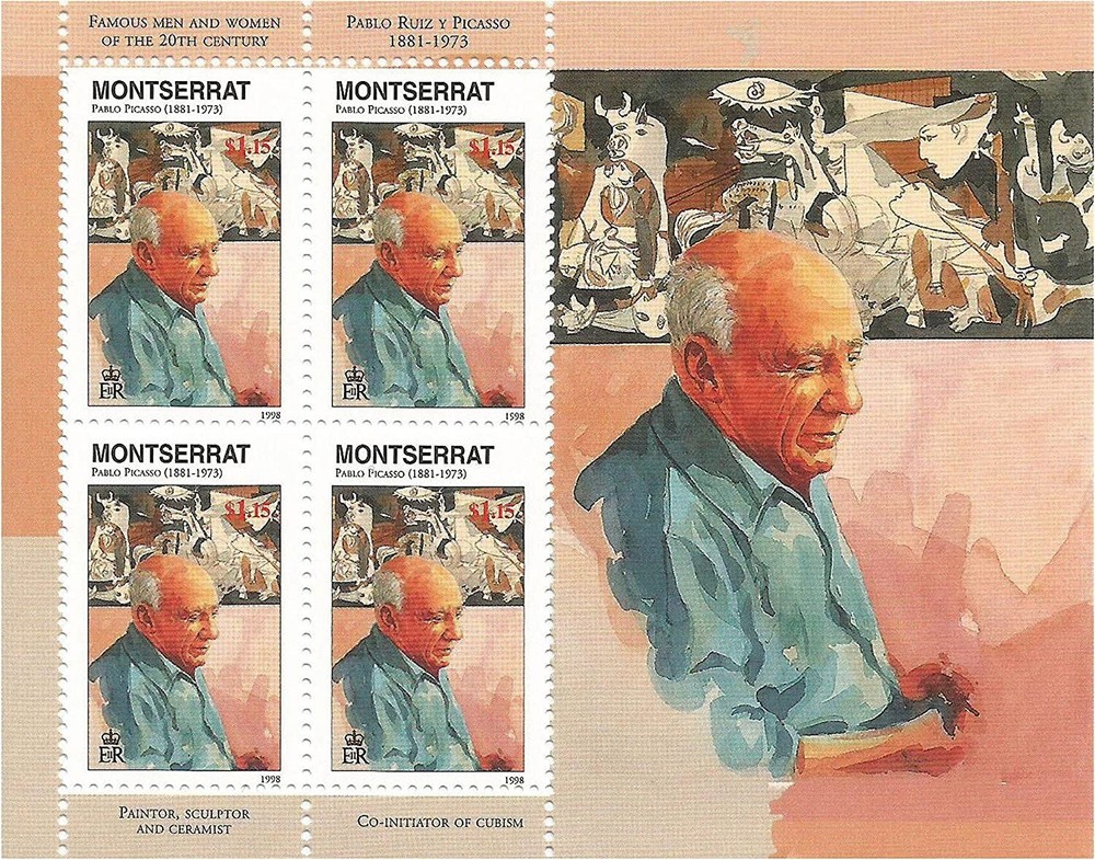 PABLO PICASSO 1998 MNH STAMP SHEETLET