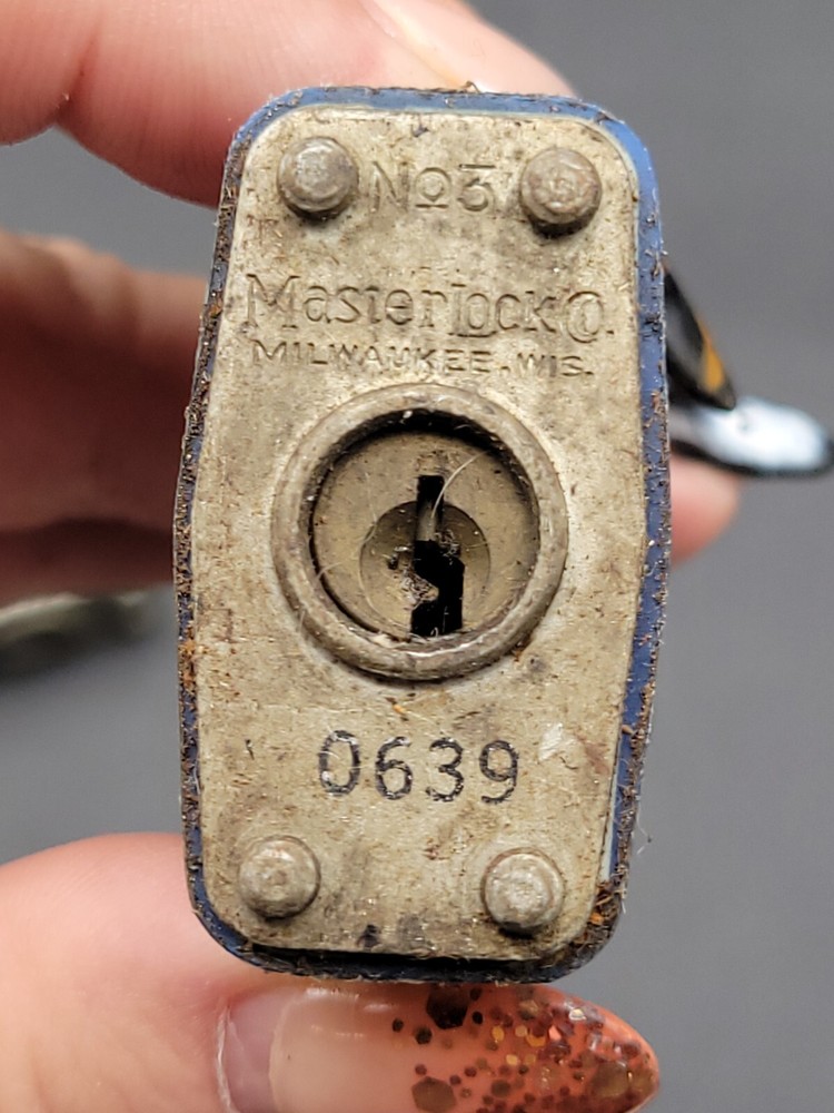 (QTY 3) Master Lock Padlock With Keys Two #3 & A #22