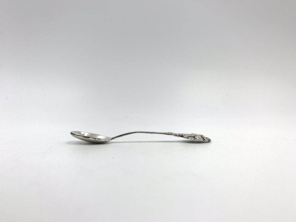 Antique .800 Salt Spoon Continental Silver
