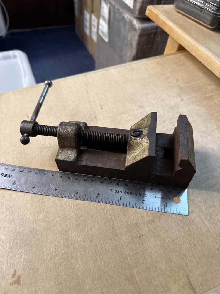 Vintage Machinist Drill Press Vise ( Read Description )