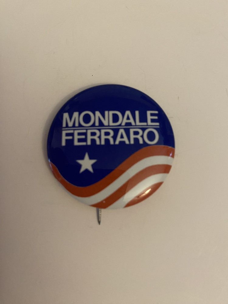 Mondale Ferraro Pin Back Button P61
