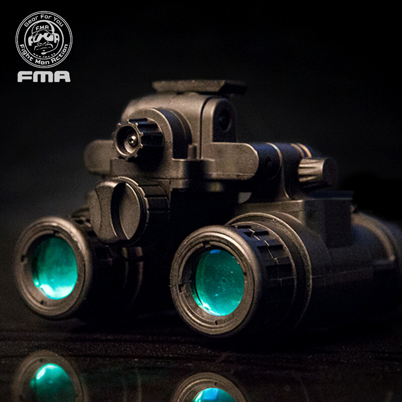FMA Airsoft Binocular Helmet NVG PVS31 Dummy w/ Light Function Version B Army