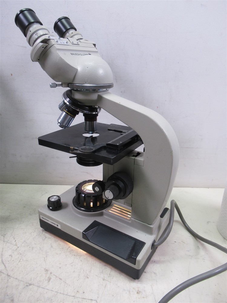 Bausch & Lomb KHS Binocular Microscope with 4 Objective Lenses 2 Eyepieces