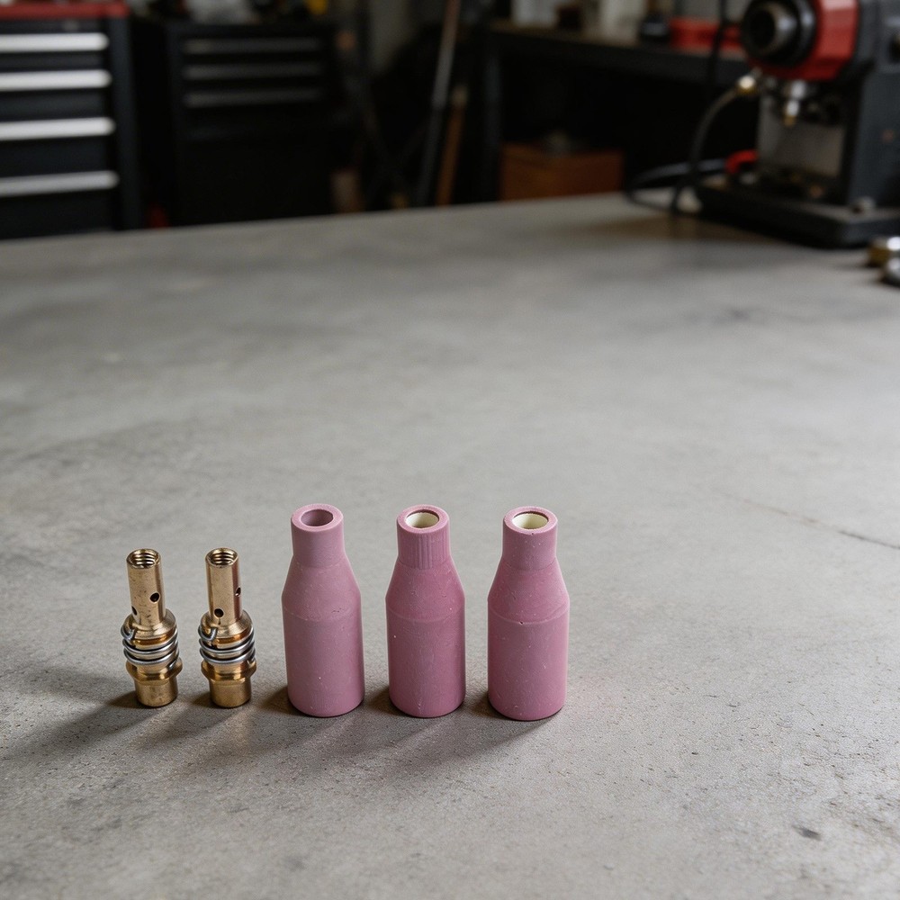 Welding Nozzle Kit 15AK Torch Tips Brass Construction Earthenware Nozzles