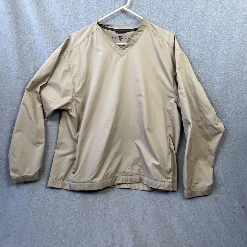 Nike Golf Jacket Mens Large Tan