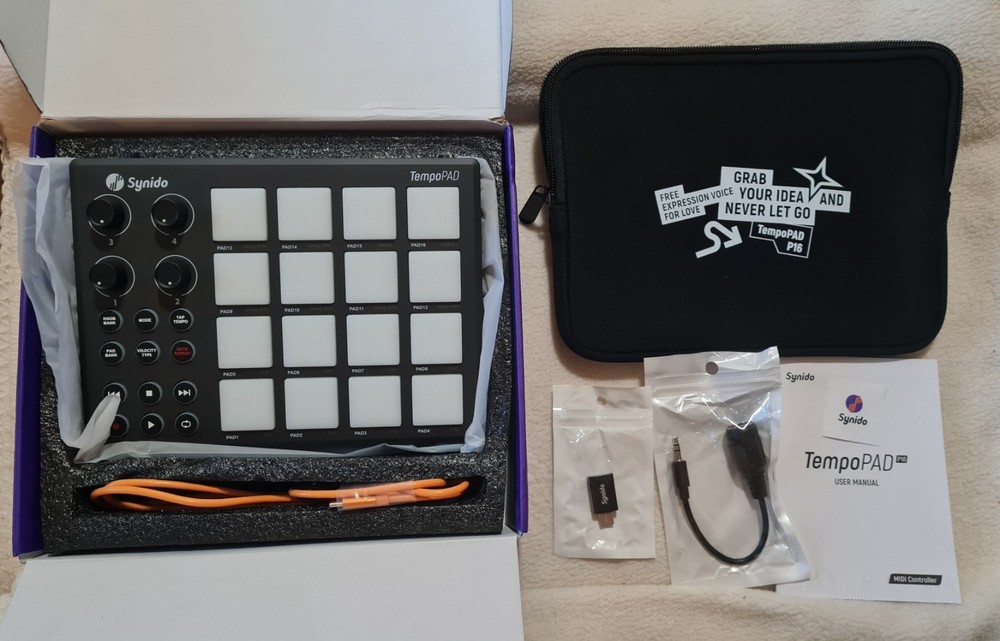 Synido TempoPAD P16 MIDI Controller Beat Maker Drum Pad