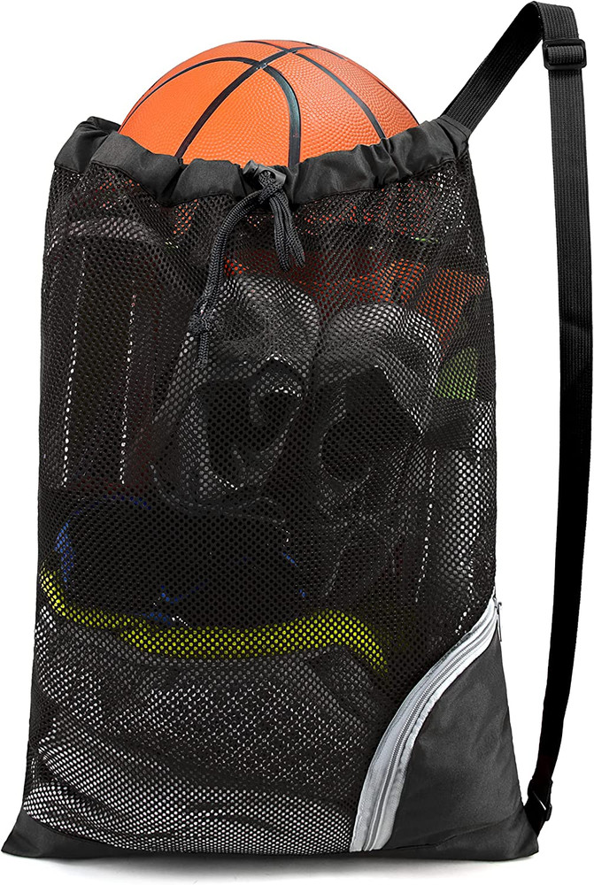 Mesh Drawstring Bag Swim Backpack for Beach Pool Sports Gym Draw String Cinch Ba