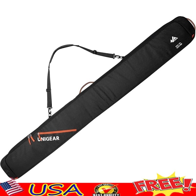 360° Padded Ski Bag Waterproof Durable Carry Case W/ Compression Straps New