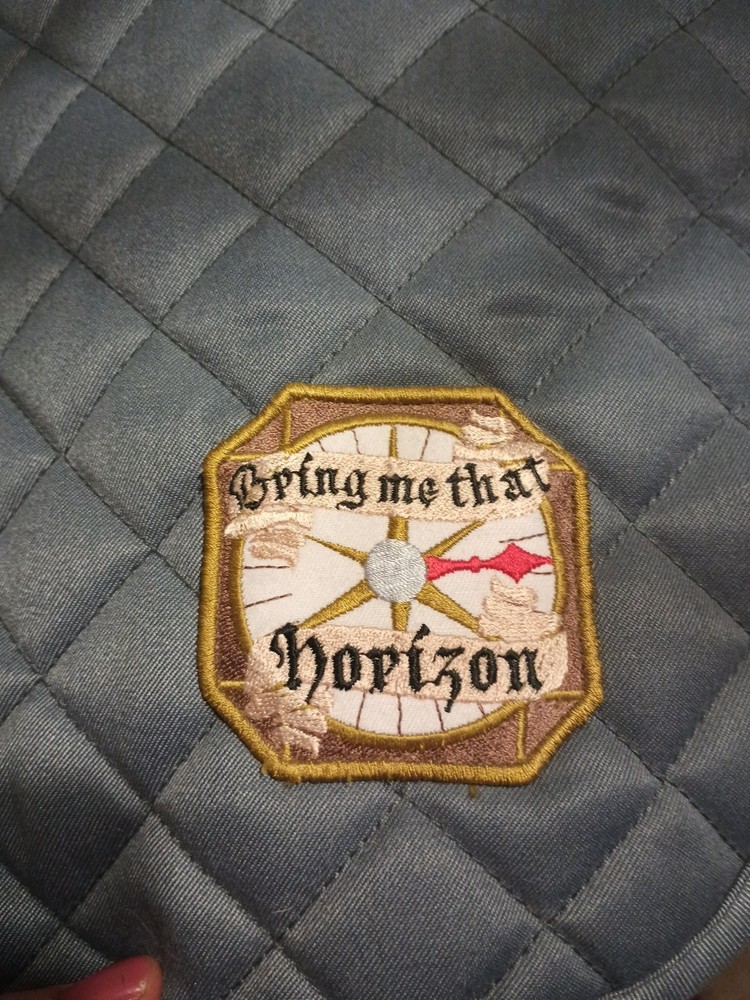 Dover Thick Quilted English Saddle Pad with Embroidery