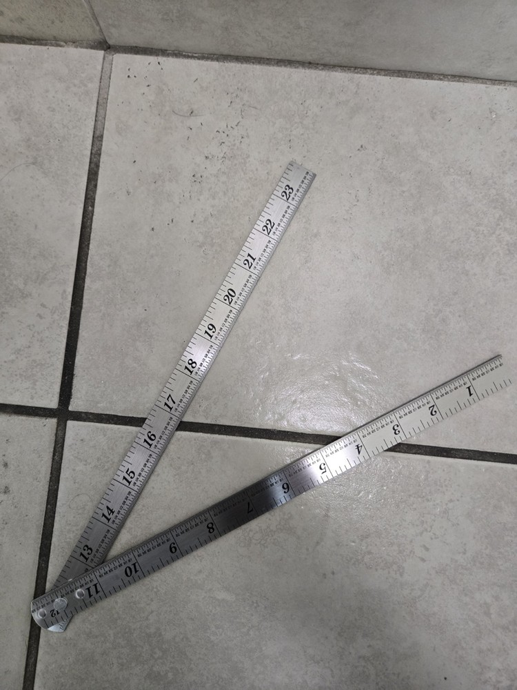 Foldable Steel Ruler 24 Inch Measuring Tool
