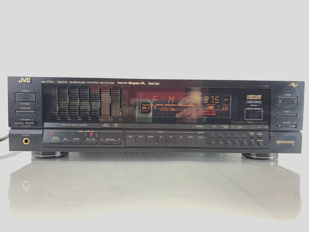 JVC RX-777VSBK AM FM Digital Surround System Receiver