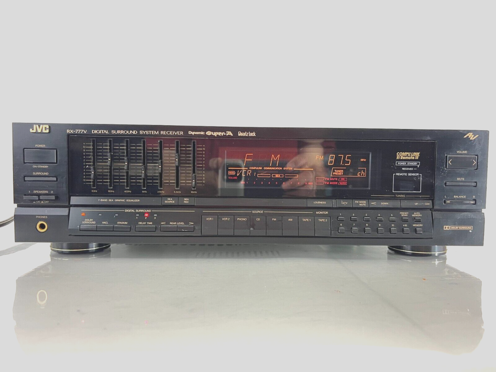 JVC RX-777VSBK AM FM Digital Surround System Receiver