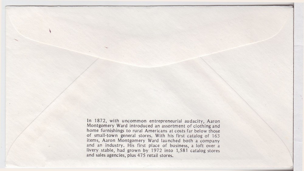 TurtlesTradingPost- Mail Order Centennial 1972 FDC #1468- Fleetwood Cachet