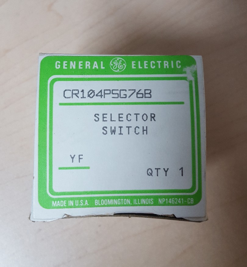 GE CR104PSG76B 3 Position Selector Switch