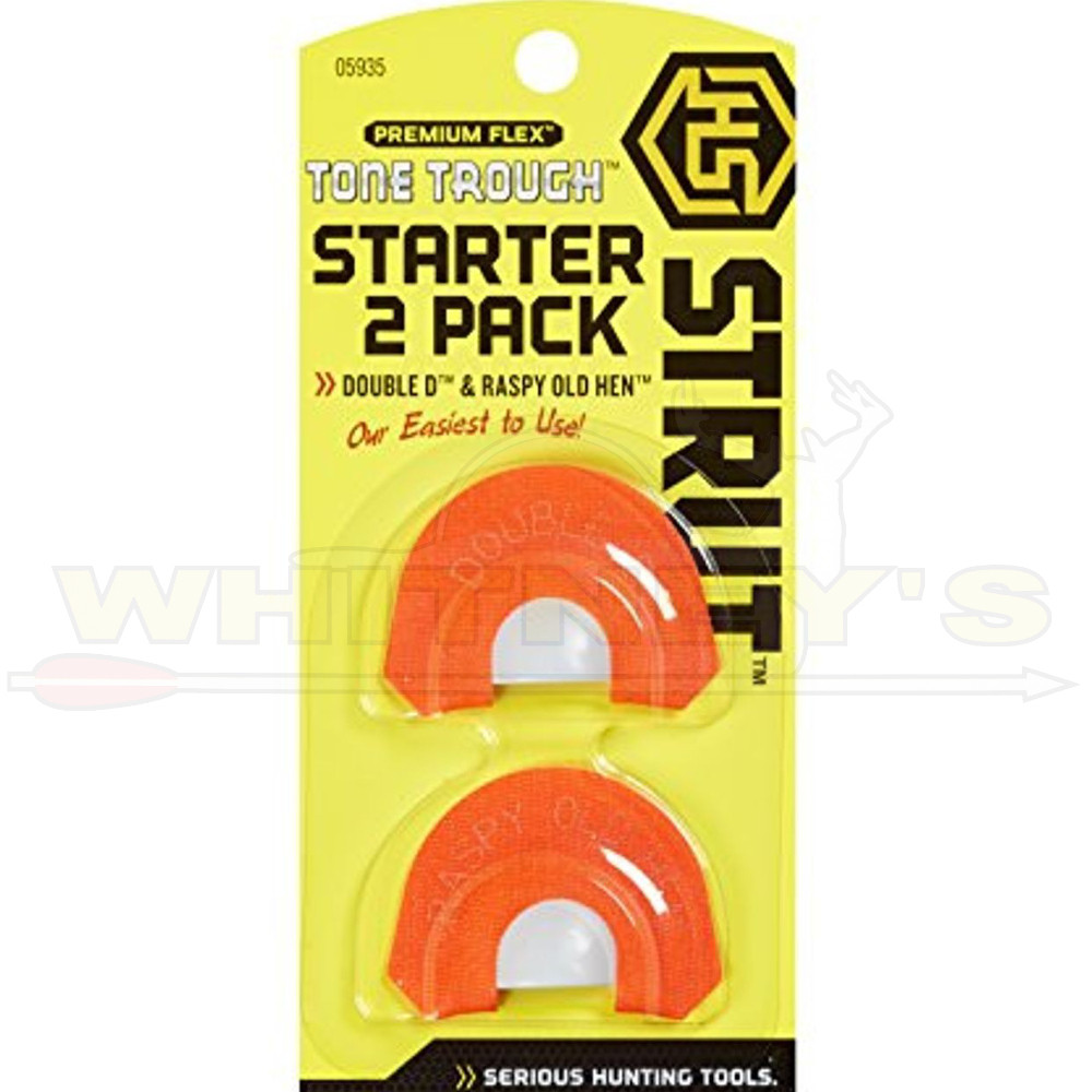 Hunter Specialties Strut Tone Trough Turkey Mouth Call Starter Pack - 2pk -05935