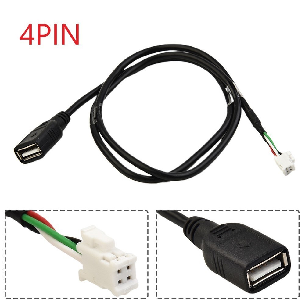 Car USB Cable Adapter 4Pin & 6Pin Connector Extension For Android Part