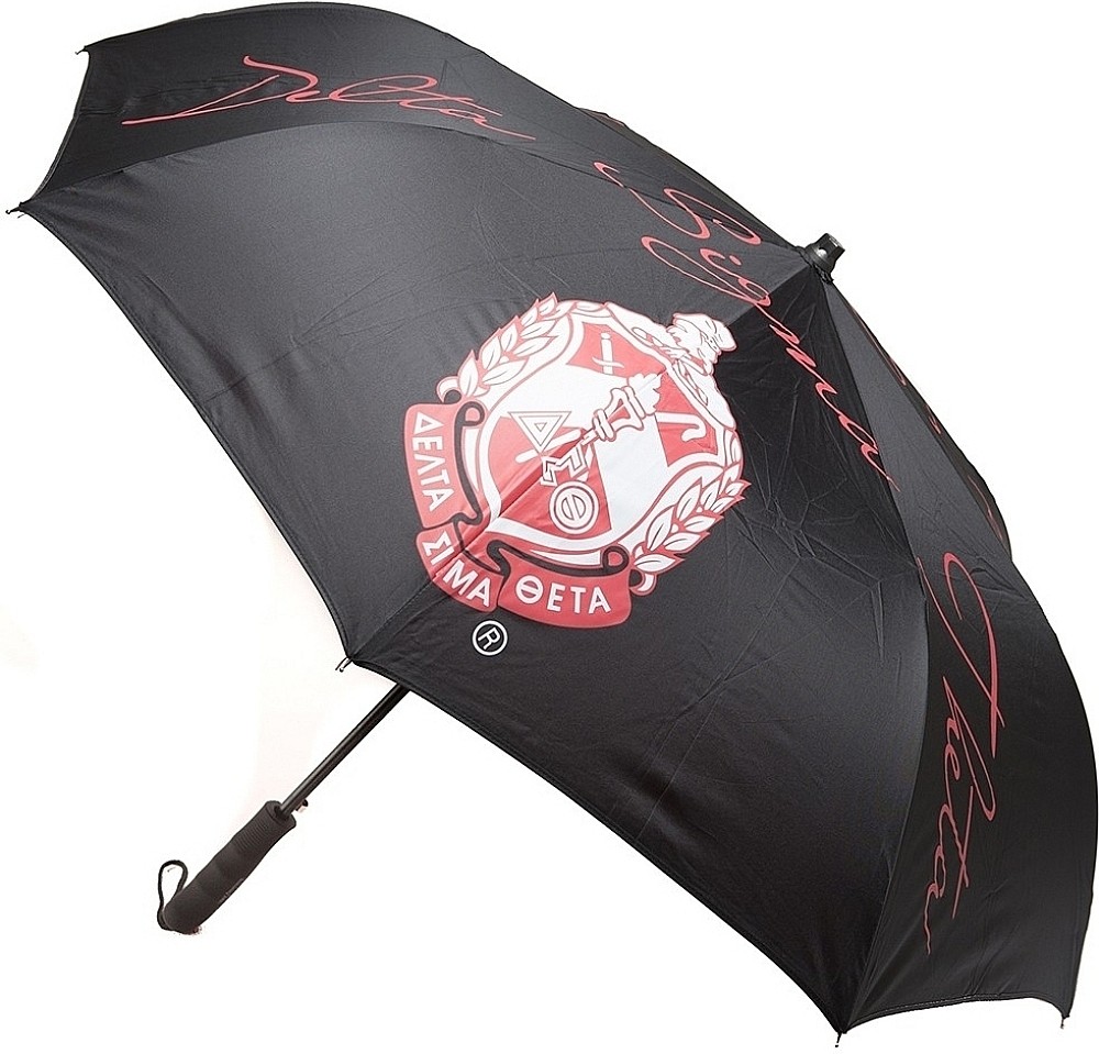 Delta Sigma Theta Large Inverted Umbrella [Black]