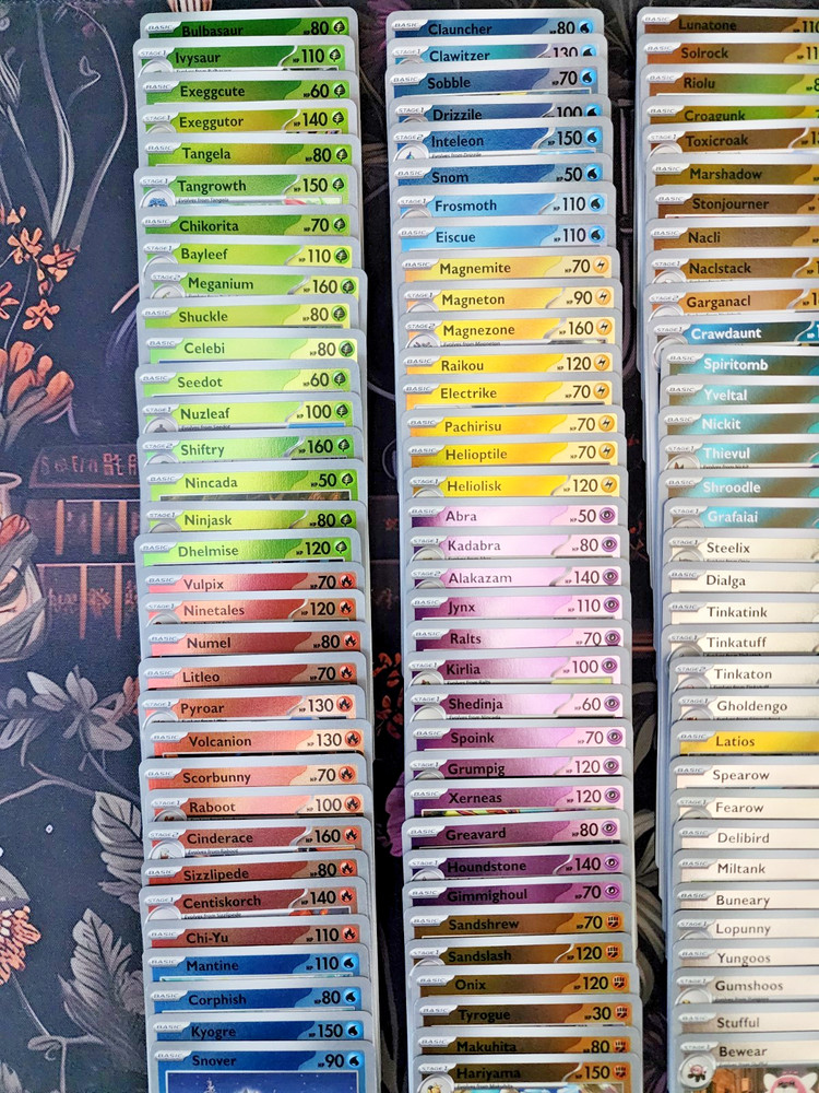 Mega Evolution - Complete Base Set - C/UC/R (122 Cards) - REVERSE HOLO